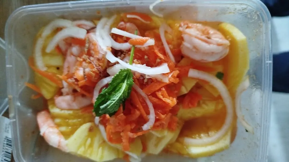 Salade Crevettes Ananas Mais Salade D'ananas